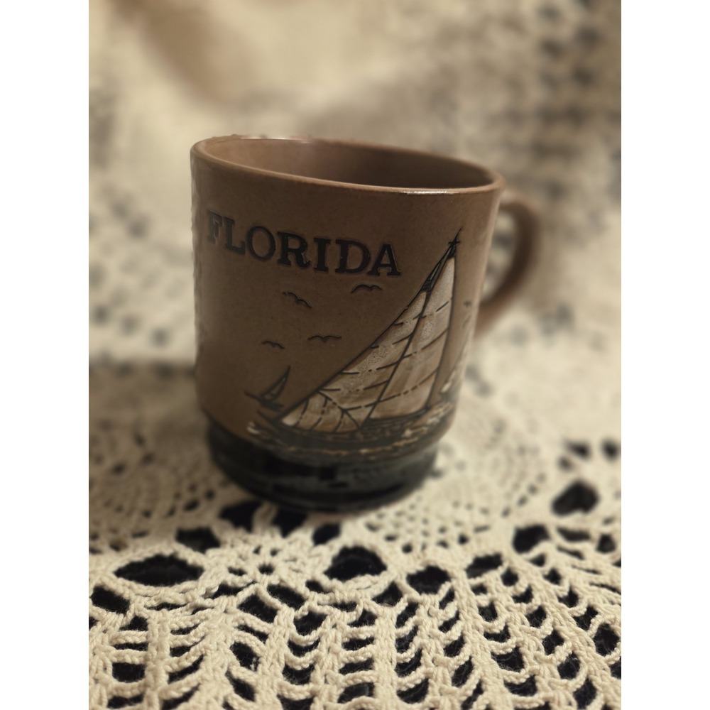 Vintage Florida Stoneware Souvenir Mug‎